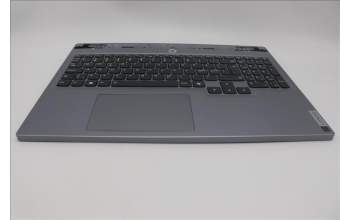 Lenovo 5CB1P55567 C-Cover with keyboard, Nordic, Luna Grey, RGB Backlight, UK