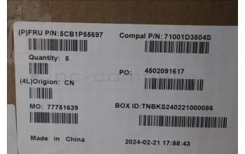 Lenovo 5CB1P55697 COVER UpperCaseASM USA ENG C83DG LGRGBAI