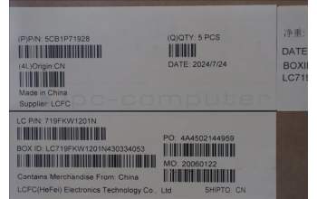 Lenovo 5CB1P71928 C-Cover with keyboard, Hungarian, Black, Fingerprint, UK