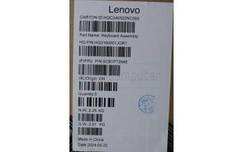 Lenovo 5CB1P73948 COVER Upper Case ASM_ENG H 83KX FP LG