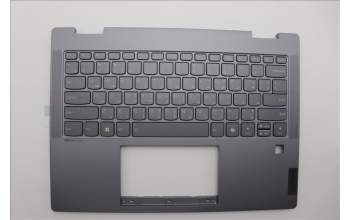 Lenovo 5CB1P74340 C-Cover with keyboard, Arabic, Luna Grey, FingerPrint, US