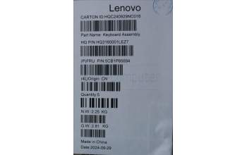 Lenovo 5CB1P85694 COVER Upper Case ASM BEL H21NH FP LG