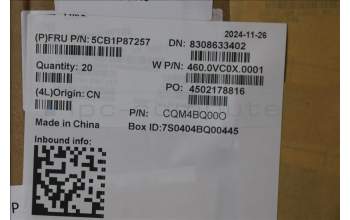 Lenovo 5CB1P87257 COVER Lower Case W 83J2 PB Recycle