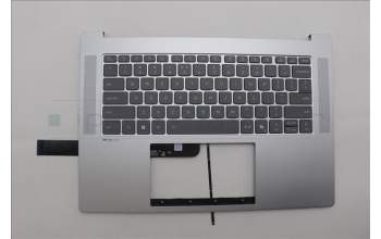 Lenovo 5CB1Q27716 C-Cover with keyboard, US English Euro, Cloud Grey, Backlight, US