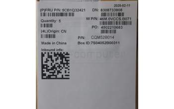 Lenovo 5CB1Q32421 C-Cover with keyboard, German, Storm Grey, Backlight, UK