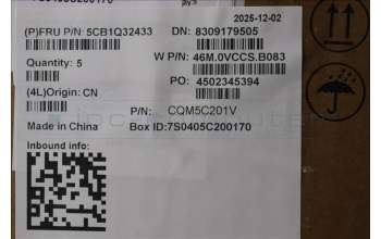 Lenovo 5CB1Q32433 COVER Upper Case ASM_SLV W83J3 SG BL