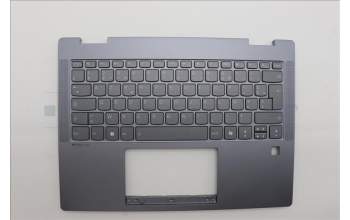 Lenovo 5CB1Q43238 C-Cover with keyboard,French,Luna Grey,Fingerprint