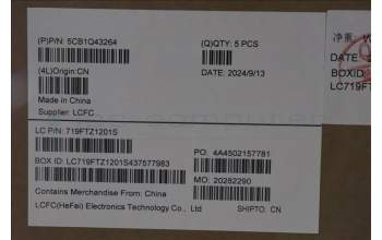 Lenovo 5CB1Q43264 COVER Upper Case ASM_ENG L 83LKLG BL