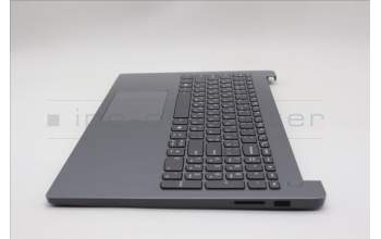 Lenovo 5CB1Q43289 C-Cover with keyboard, Ukraine, Luna Grey, Backlight, US