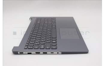Lenovo 5CB1Q43289 C-Cover with keyboard, Ukraine, Luna Grey, Backlight, US