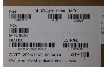 Lenovo 5CB1Q52011 COVER Cover L 83K0 HINGE_CAP_LG