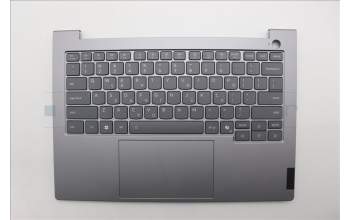 Lenovo 5CB1R08697 C-Cover with keyboard, Greek, Arctic Grey, Backlight, H-series, US