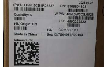 Lenovo 5CB1R08837 C-Cover with keyboard, US English Euro, Arctic Grey, Backlight, H-series, US