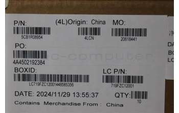 Lenovo 5CB1R08954 COVER Cover L 83K1 HINGE_CAP_LG