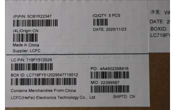 Lenovo 5CB1R22347 COVER Upper Case ASM_UKE L 83K1 CB NBL