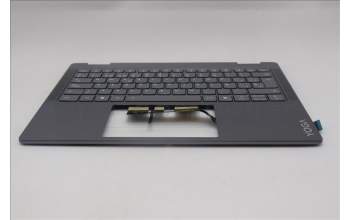 Lenovo 5CB1R61265 C-Cover with keyboard, Spanish, Luna Grey, Non-FingerPrint, Puresight Logo, UK