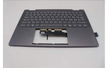 Lenovo 5CB1R61549 C-Cover with keyboard, Italian, Luna Grey, Non-FingerPrint, Non-Puresight Logo, UK