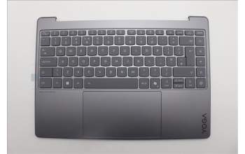 Lenovo 5CB1R61697 C-Cover with keyboard, UK English, Luna Grey, Non-Puresight Logo, Screw, UK
