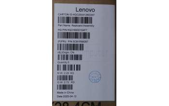 Lenovo 5CB1R68087 C-Cover with keyboard, English, Luna Grey, Puresight Logo, Non-FingerPrint, US
