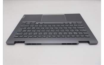 Lenovo 5CB1R70690 C-Cover with keyboard, Czech Slovakian, Luna Grey, Backlight, UK