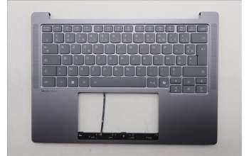 Lenovo 5CB1R71165 C-Cover with keyboard, French, Luna Grey, US