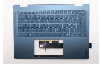 Lenovo 5CB1R71274 C-Cover with keyboard, Nordic, Tidal Teal, Non-FingerPrint, Puresight Logo, UK