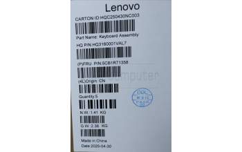 Lenovo 5CB1R71358 COVER UpASSY SLV H 83JR NFP SSH PS