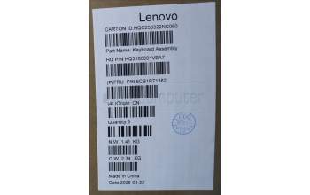 Lenovo 5CB1R71382 COVER UpASSY GRE H 83JR NFP TT NPS