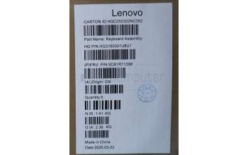 Lenovo 5CB1R71398 C-Cover with keyboard, Bulgarian, Tidal Teal, Non-FingerPrint, Non-Puresight Logo, UK