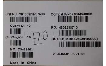 Lenovo 5CB1R97593 COVER Lower Case C 83KG TT