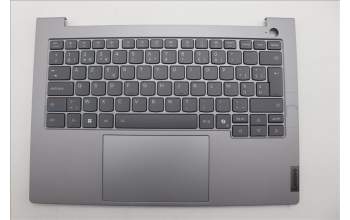 Lenovo 5CB1S00178 C-Cover with keyboard, Belgian, Arctic Grey, Backlight, U-series, UK