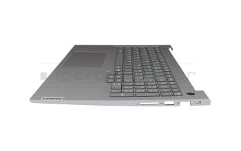 5CB1S00377 teclado incl. topcase original Lenovo FR (francés) gris/canaso con retroiluminacion