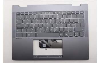 Lenovo 5CB1S01190 C-Cover with keyboard, Nordic, Luna Grey, Backlight, Non-FingerPrint, UK