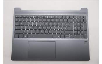 Lenovo 5CB1S05186 C-Cover with keyboard, Italian, Luna Grey, Backlight, FingerPrint, UK