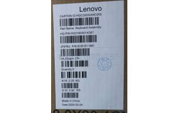 Lenovo 5CB1S11881 COVER UpCaseASM UKE H83HX LG ML BL