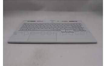 Lenovo 5CB1S50735 C-Cover with keyboard, US English Euro, Glacier white, US