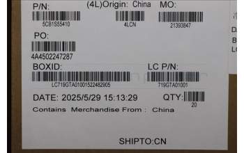 Lenovo 5CB1S55410 COVER MTS42_B_SHEET_RGB_ASSY