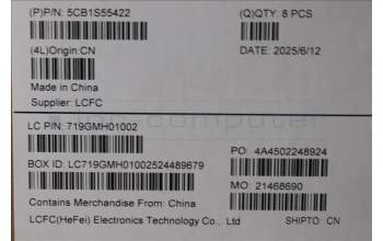 Lenovo 5CB1S55422 COVER MX031_D_COVER_AL_WWAN_ASSY