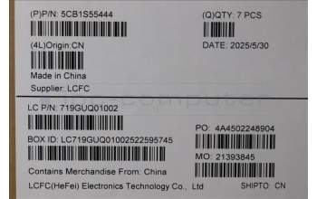 Lenovo 5CB1S55444 COVER MTS41_D_COVER_AL_WW_BK_ASSY