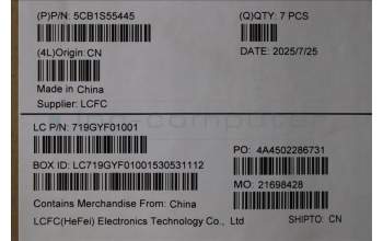 Lenovo 5CB1S55445 COVER ME040_D_COVER_SUB_ASSY_AL_BLACK