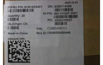 Lenovo 5CB1S55451 COVER FRU C KRK WW DSMC BLANC-2