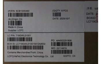 Lenovo 5CB1S55460 COVER MP6C0_D_COVER_WWAN_SUB_ASSY