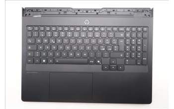 Lenovo 5CB1S57453 C-Cover with keyboard, Italian, Eclipse Black, White Backlight, UK