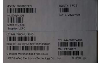 Lenovo 5CB1S57470 C-Cover with keyboard, Bulgarian, Eclipse Black, RGB Backlight, UK