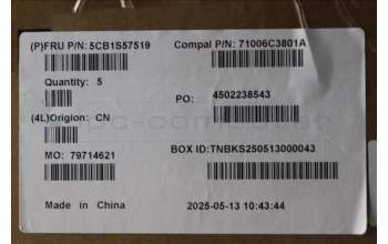 Lenovo 5CB1S57519 COVER Upper Case ASM_FRA C 83JE BLWH