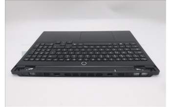 Lenovo 5CB1S75714 C-Cover with keyboard, German, Eclipse Black, RGB Backlight, Anodizing Sandblasting, UK