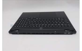 Lenovo 5CB1S76592 C-Cover with keyboard, Czech Slovakian, Eclipse Black, White Backlight, Anodizing Sandblasting, UK