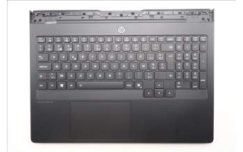 Lenovo 5CB1S76709 C-Cover with keyboard, Belgian, Eclipse Black, RGB Backlight, UK