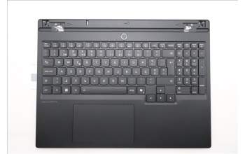 Lenovo 5CB1S82849 C-Cover with keyboard, Portuguese, Eclipse Black, Anodizing Sandblasting, UK
