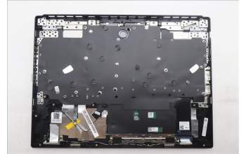 Lenovo 5CB1S89903 C-Cover with keyboard, Belgian, Eclipse Black, White Backlight, Anodizing Sandblasting, UK